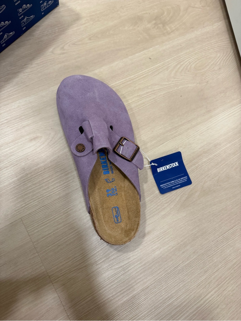 Birkenstock Purple Suede Boston Clog